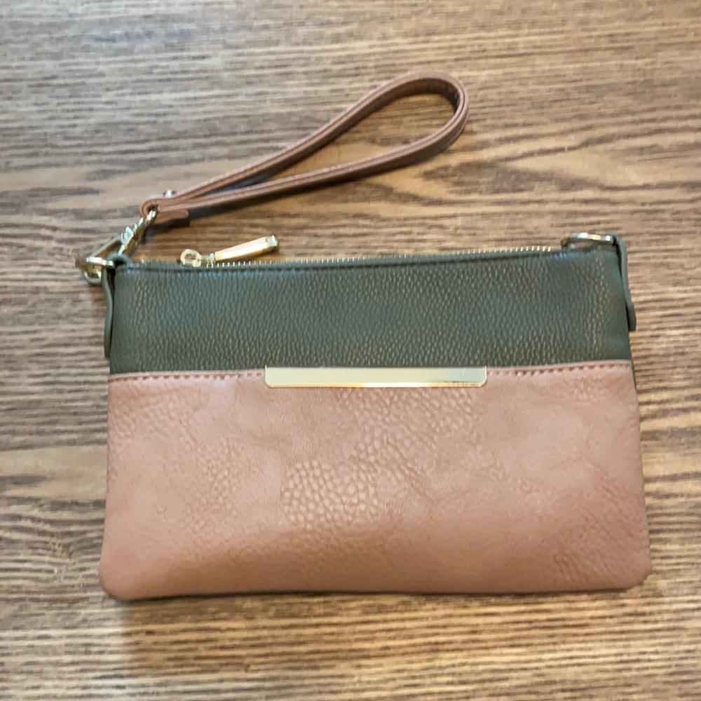 Charming Charlie’s clutch purse with chain